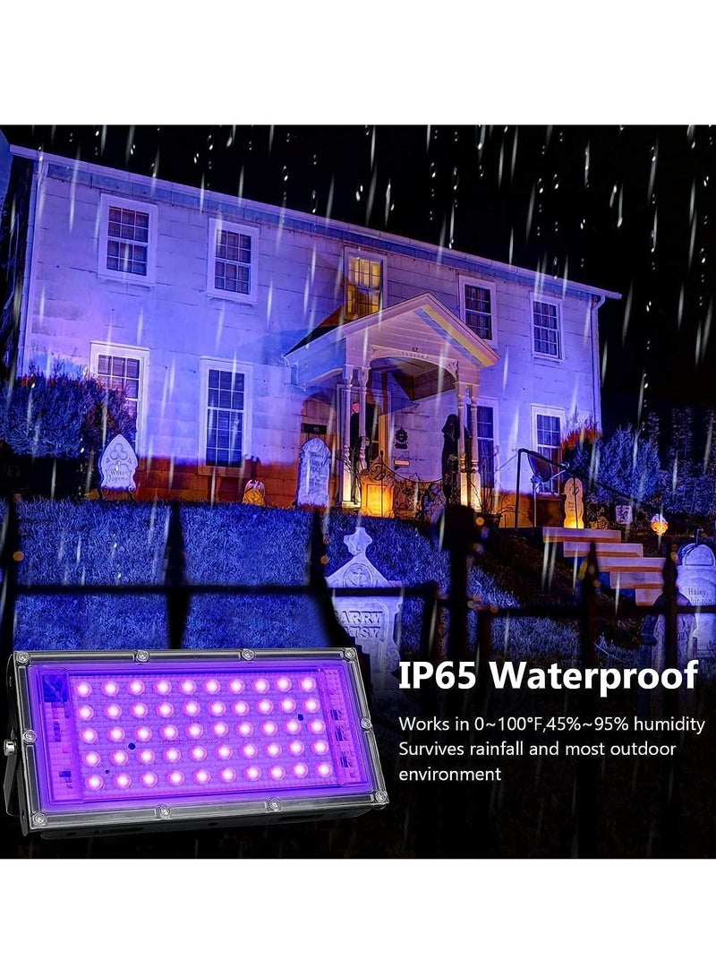 395nm Uv Black Light Led Fluorescence Detection Stage Atmosphere Light Uv Shadowless Glue Curing Lamp (50W-European Standard Plug) - Image 3